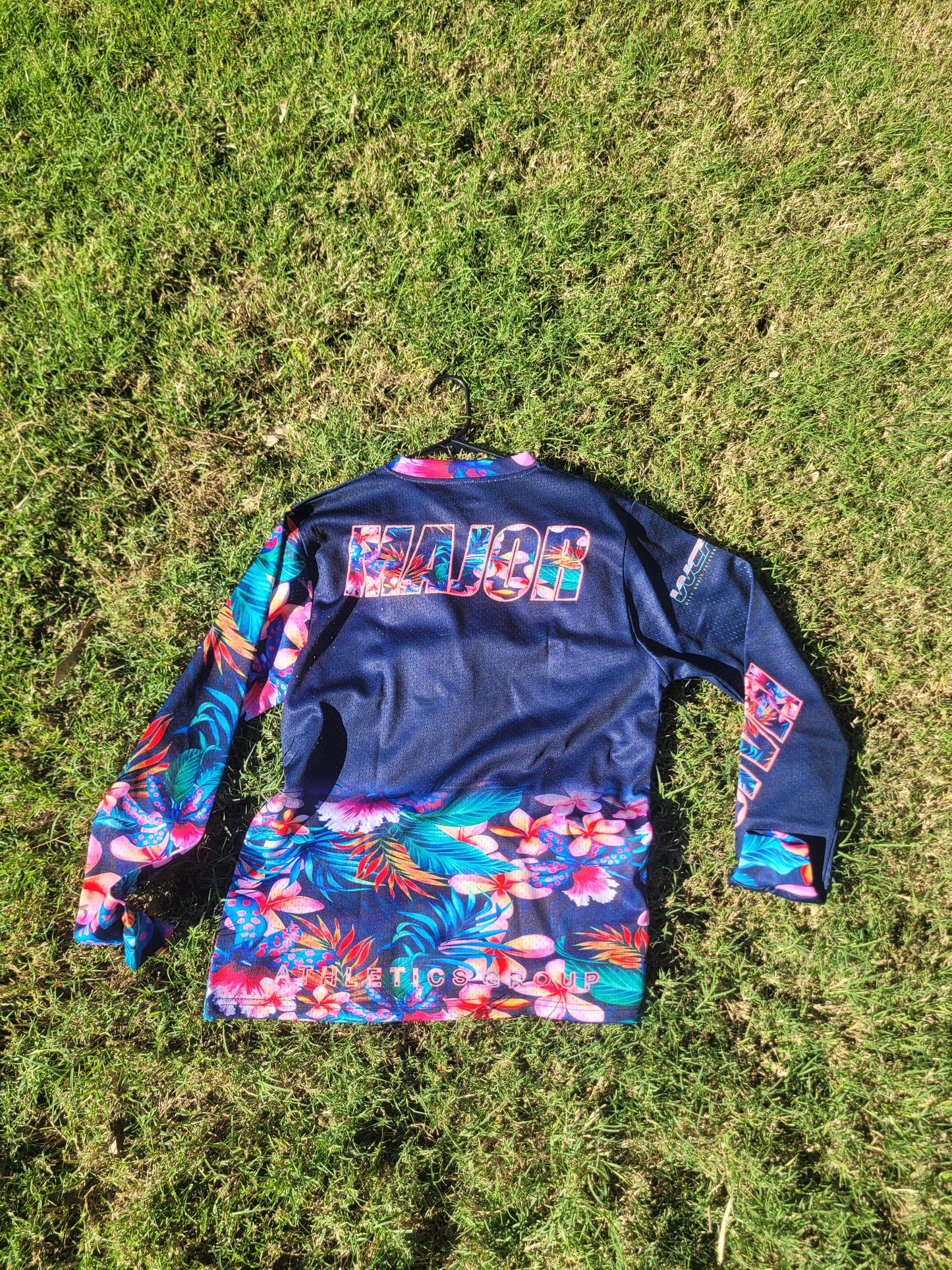 Pink floral v1 mesh jersey